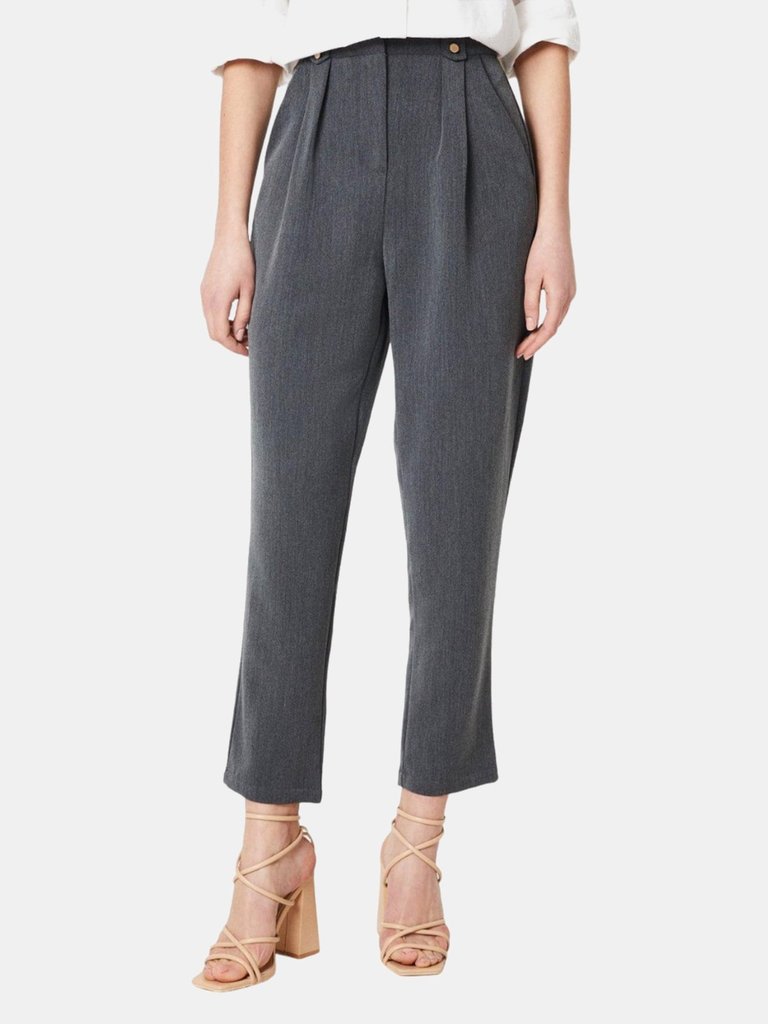 Dorothy Perkins Womens/Ladies Tapered Leg Pants (Gray) - Gray