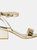 Dorothy Perkins Womens/Ladies Tommi Barely There Wide Medium Block Heel Sandals (Gold) (7)