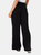 Dorothy Perkins Womens/Ladies Topstitched Petite Wide Leg Pants (Black)