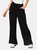 Dorothy Perkins Womens/Ladies Topstitched Petite Wide Leg Pants (Black) - Black