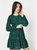 Womens/Ladies Abstract Mini Dress - Green