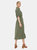 Womens/Ladies Belt Midi Shirt Dress