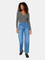 Womens/Ladies Boyfriend Jeans - Mid Wash - Mid Wash