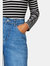 Womens/Ladies Boyfriend Jeans - Mid Wash