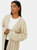 Womens/Ladies Cable Chunky Knit Longline Cardigan - Cream