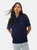 Womens/Ladies Dobby Chiffon Shirred Hem Blouse - Navy - Navy