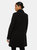 Womens/Ladies Dolly Military Button Coat - Black