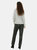 Womens/Ladies Faux Leather Tall Ankle Grazer Trousers