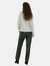 Womens/Ladies Faux Leather Tall Ankle Grazer Trousers