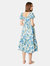 Womens/Ladies Floral Puff Sleeve Midi Dress