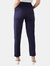 Womens/Ladies High Waist Tall Slim Leg Pants