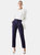 Womens/Ladies High Waist Tall Slim Leg Pants - Navy