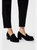 Womens/Ladies Lena Block Heel Loafers - Natural Black