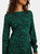 Womens/Ladies Leopard Print Frill Hem Petite Mini Dress - Green