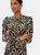 Womens/Ladies Leopard Print Keyhole Midi Dress