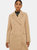 Womens/Ladies Maxi Double Breasted Coat - Camel