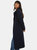 Womens/Ladies Maxi Single-Breasted Coat - Navy - Navy