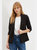 Womens/Ladies Petite Ruched Blazer - Black