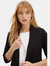 Womens/Ladies Petite Ruched Blazer - Black