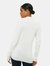 Womens/Ladies Roll Neck Sweater - Ivory