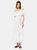 Womens/Ladies Spotted Bardot Midi Dress - Ivory - Ivory