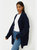 Womens/Ladies Stitch Chunky Knit Midi Cardigan - Navy - Navy