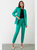 Womens/Ladies Tall Ruched Blazer - Green