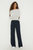 Womens/Ladies Tall Wide Leg Pants - Navy