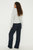 Womens/Ladies Tall Wide Leg Pants - Navy