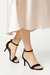 Womens/Ladies Tasha Barely There Stiletto Heel Sandals - Black