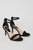 Womens/Ladies Tasha Barely There Stiletto Heel Sandals - Black