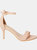 Womens/Ladies Tasha Barely There Stiletto Heel Sandals - Blush - Blush