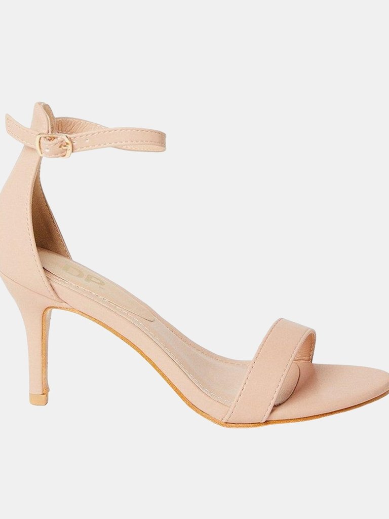 Womens/Ladies Tasha Barely There Stiletto Heel Sandals - Blush - Blush