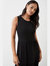 Womens/Ladies Tiered Maxi Dress - Black