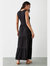 Womens/Ladies Tiered Maxi Dress - Black