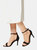 Womens/Ladies Tyla Wide Stiletto Heel Sandals - Black