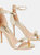 Womens/Ladies Tyla Wide Stiletto Heel Sandals - Gold - Gold