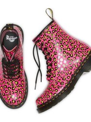 1460 Clash Pink Loud Leopard Smooth Boots