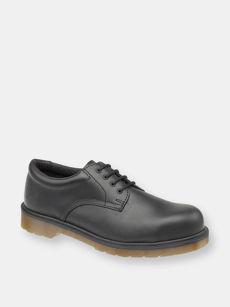 FS57 Lace-Up Shoe / Unisex Safety Shoes - Black - Black