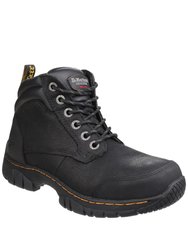 Mens Riverton SB Lace up Hiker Safety Boots - Black - Black