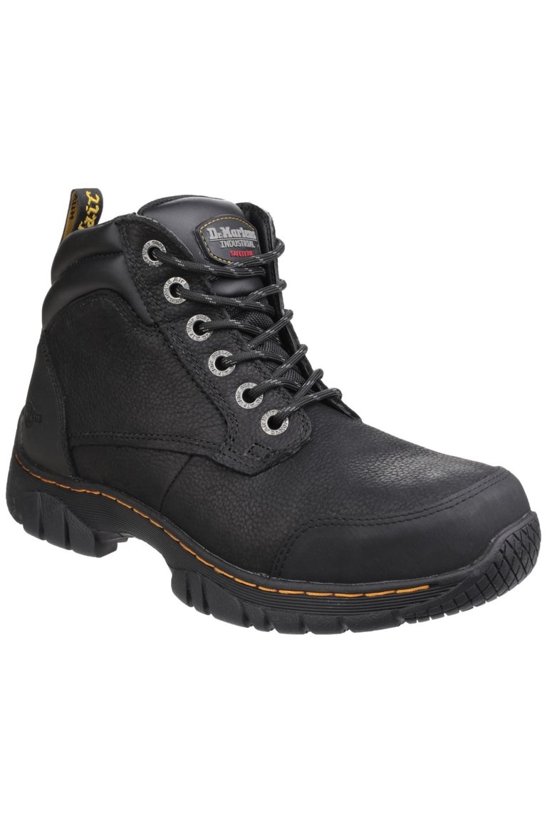 Mens Riverton SB Lace up Hiker Safety Boots - Black - Black