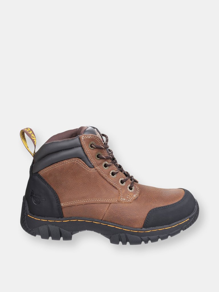 Mens Riverton SB Lace up Hiker Safety Boots - Brown