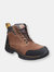 Mens Riverton SB Lace up Hiker Safety Boots - Brown - Brown