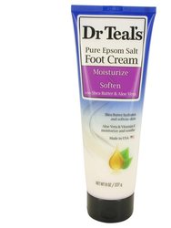 Dr Teal's Pure Epsom Salt Foot Cream by Dr Teal's Pure Epsom Salt Foot Cream with Shea Butter & Aloe Vera & Vitamin E 8 oz