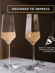 Diamond Champagne Flutes