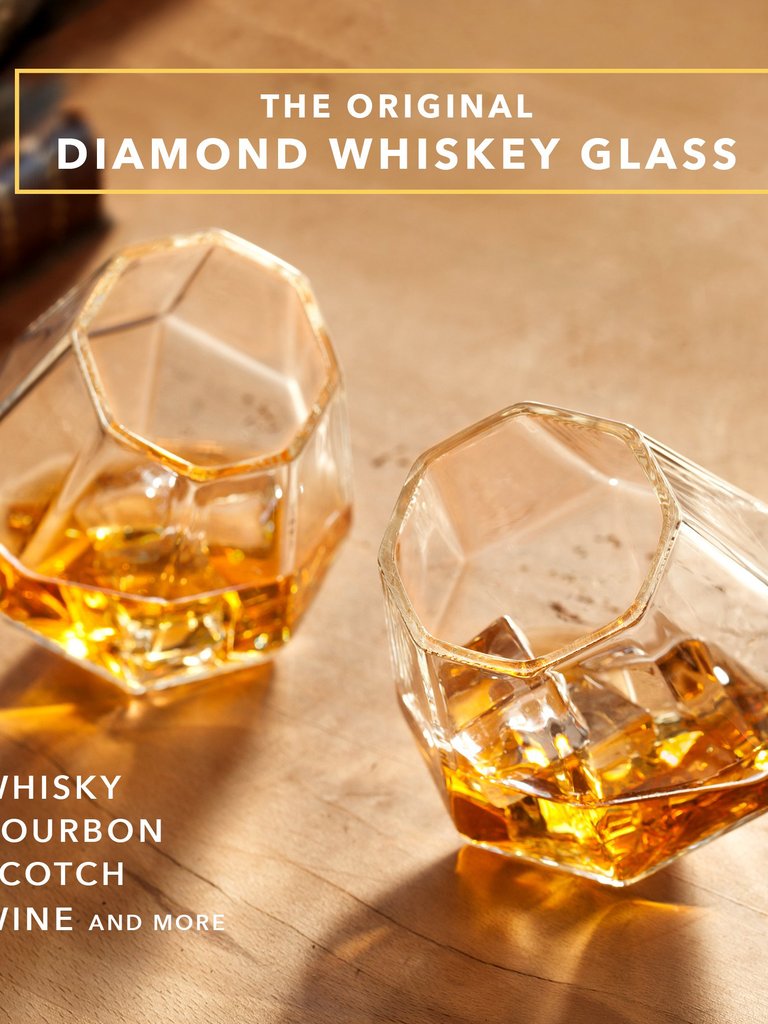 Diamond Whiskey Glasses