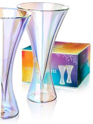 Iridescent Cocktail Glasses - Iridescent