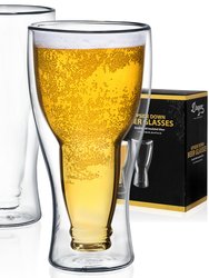 "Upside Down" Beer Glasses