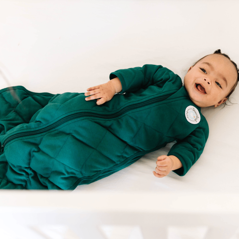 Dream Weighted Transition Swaddle - Forest Green - Cotton