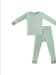 Toddler Bamboo Pajamas - Sage Green